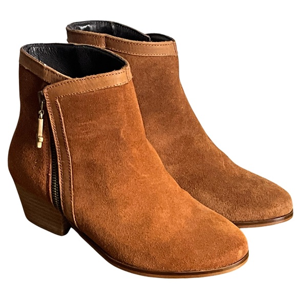 Miista Brandy Tan Suede Leather Ankle Boot - Picture 1 of 7